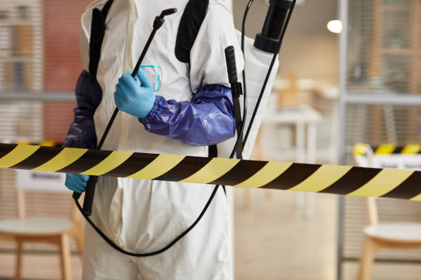 Professional Biohazard Cleanup technician working in Wayland, MI